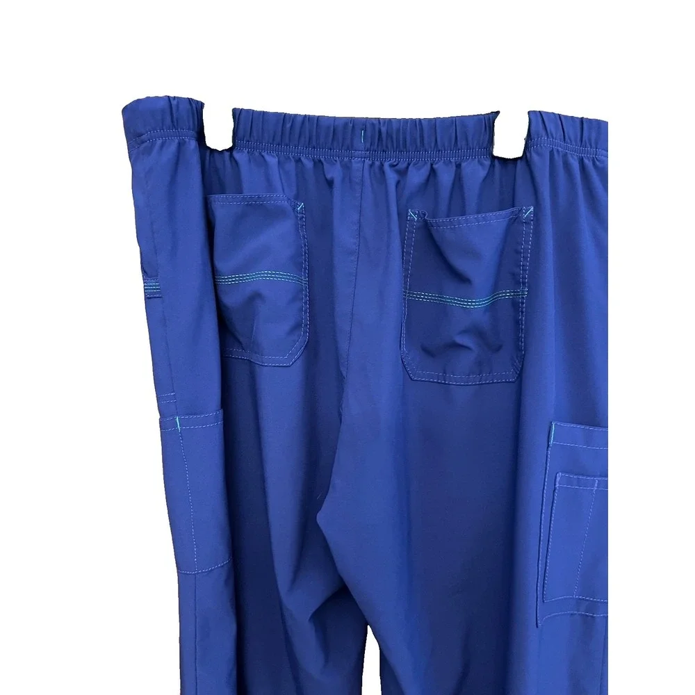 Large Carhartt Men's Force Modern Fit Straight Leg Cargo Pants Scrubs Grape Tall
